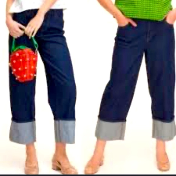 kate spade Denim - Navy Blue Cuffed jeans denim Kate spade x target collab nwt classic fall 8 boho